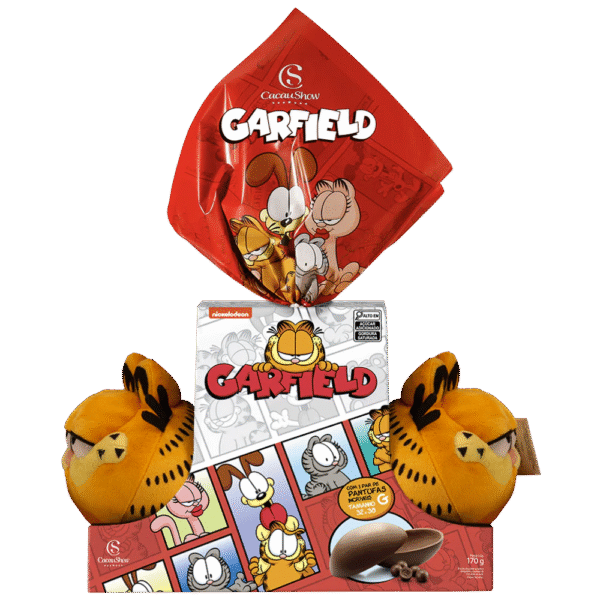 Ovo de Páscoa ao Leite Pantufa Garfield G 170g