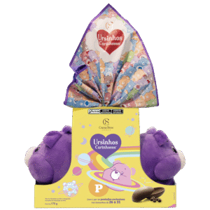Ovo de Páscoa ao Leite Pantufa Ursinhos Carinhosos Ursinha Carinhosa P 170g