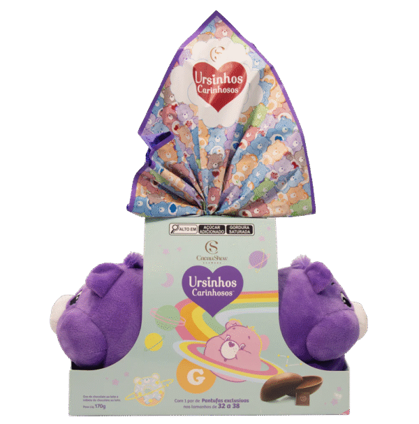 Ovo de Páscoa ao Leite Pantufa Ursinhos Carinhosos Ursinha Carinhosa G 170g