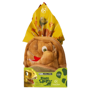 Ovo de Páscoa ao Leite Mochila Dinossauros Dustin 170g