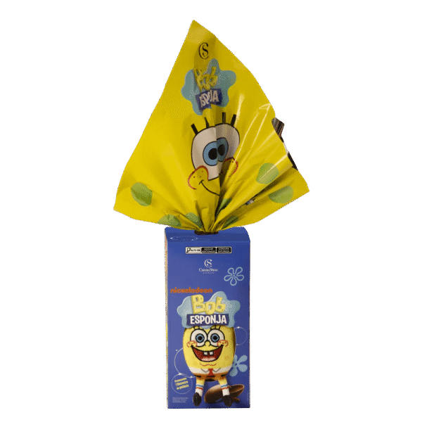 Ovo de Páscoa ao leite Chaveiro Bob Esponja 170g