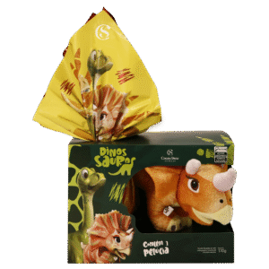 Ovo de Páscoa ao Leite Dinossauros Pelúcia Darla 170g