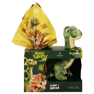 Ovo de Páscoa ao Leite Dinossauros Pelúcia Dylan 170g