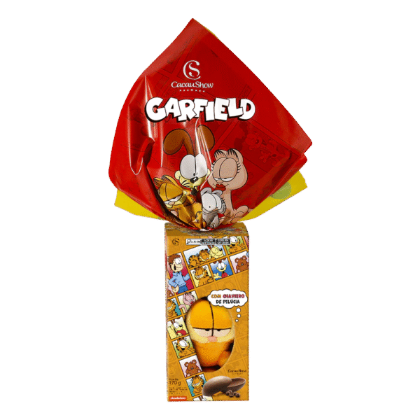 Ovo de Páscoa ao Leite Chaveiro Garfield 170g